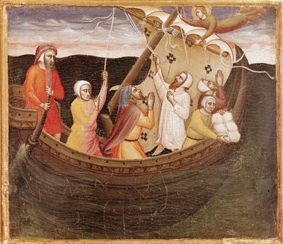 Sainte Fina sauvant les pêcheurs - Lorenzo di Niccolò